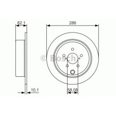 Гальмівний диск BOSCH 0 986 479 A10