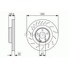 Гальмівний диск BOSCH 0 986 479 A17