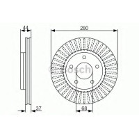 Гальмівний диск BOSCH 0 986 479 A28