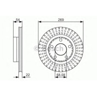 Гальмівний диск BOSCH 0 986 479 A42