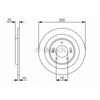 Гальмівний диск BOSCH 0 986 479 A46