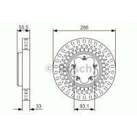 Гальмівний диск BOSCH 0 986 479 A49