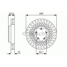 Гальмівний диск BOSCH 0 986 479 A49