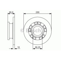 Гальмівний диск BOSCH 0 986 479 A50