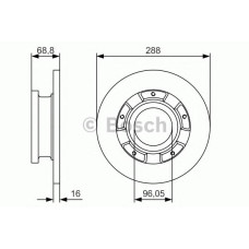Гальмівний диск BOSCH 0 986 479 A50