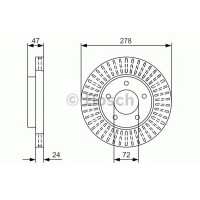 Гальмівний диск BOSCH 0 986 479 A52
