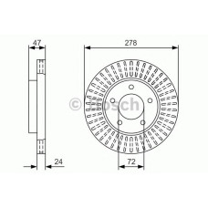 Гальмівний диск BOSCH 0 986 479 A52