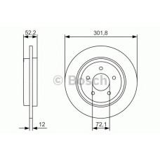 Гальмівний диск BOSCH 0 986 479 A53