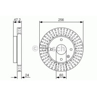 Гальмівний диск BOSCH 0 986 479 A54