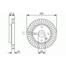 Гальмівний диск BOSCH 0 986 479 A54