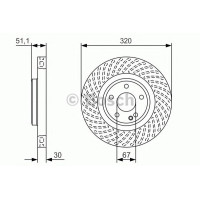 Гальмівний диск BOSCH 0 986 479 A59