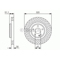 Гальмівний диск BOSCH 0 986 479 A59