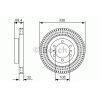 Гальмівний диск BOSCH 0 986 479 A65