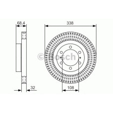 Гальмівний диск BOSCH 0 986 479 A65