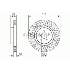 Гальмівний диск BOSCH 0 986 479 A81