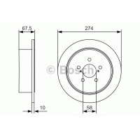 Гальмівний диск BOSCH 0 986 479 A82