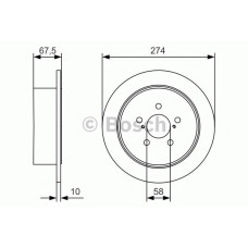 Гальмівний диск BOSCH 0 986 479 A82