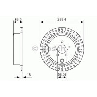 Гальмівний диск BOSCH 0 986 479 A83