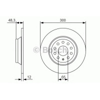 Гальмівний диск BOSCH 0 986 479 A84