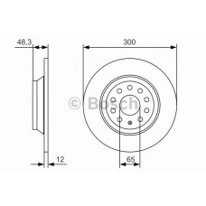 Гальмівний диск BOSCH 0 986 479 A84