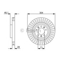 Гальмівний диск BOSCH 0 986 479 A89