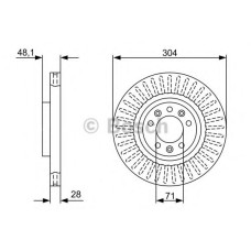Гальмівний диск BOSCH 0 986 479 A89