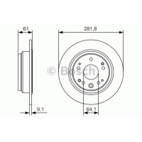 Гальмівний диск BOSCH 0 986 479 A91