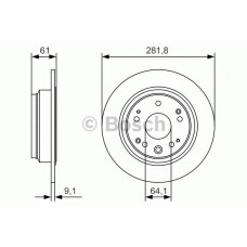 Гальмівний диск BOSCH 0 986 479 A91