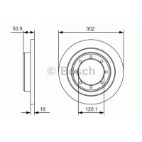 Гальмівний диск BOSCH 0 986 479 A93