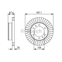 Гальмівний диск BOSCH 0 986 479 A96