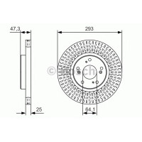 Гальмівний диск BOSCH 0 986 479 B02