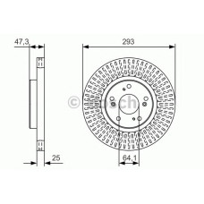 Гальмівний диск BOSCH 0 986 479 B02