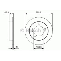 Гальмівний диск BOSCH 0 986 479 B09