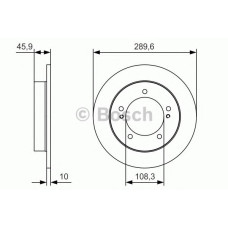 Гальмівний диск BOSCH 0 986 479 B09