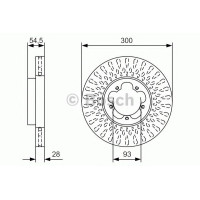 Гальмівний диск BOSCH 0 986 479 B11