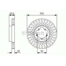 Гальмівний диск BOSCH 0 986 479 B11