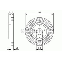 Гальмівний диск BOSCH 0 986 479 B15