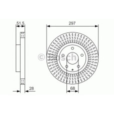 Гальмівний диск BOSCH 0 986 479 B15