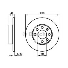 Гальмівний диск BOSCH 0 986 479 B20