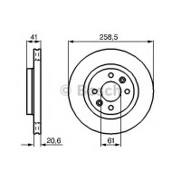 Гальмівний диск BOSCH 0 986 479 B21