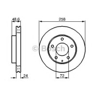 Гальмівний диск BOSCH 0 986 479 B25