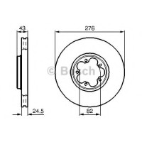 Гальмівний диск BOSCH 0 986 479 B28