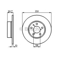 Гальмівний диск BOSCH 0 986 479 B31