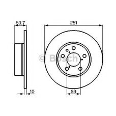 Гальмівний диск BOSCH 0 986 479 B31
