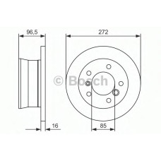 Гальмівний диск BOSCH 0 986 479 B33
