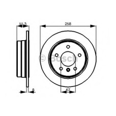 Гальмівний диск BOSCH 0 986 479 B36