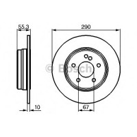 Гальмівний диск BOSCH 0 986 479 B41
