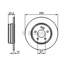 Гальмівний диск BOSCH 0 986 479 B41
