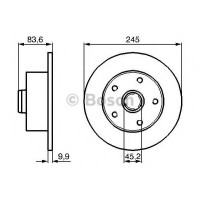 Гальмівний диск BOSCH 0 986 479 B48
