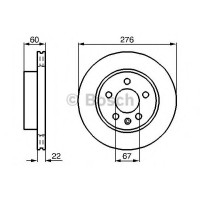 Гальмівний диск BOSCH 0 986 479 B53